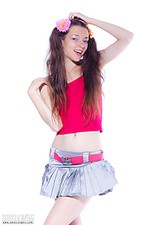 Art teen cutie stripping