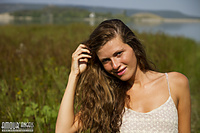 Cutie posing in wilderness