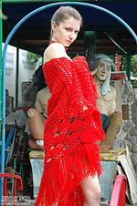 Teen nude pic in red