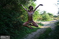 Naughty hot erotic tits outside