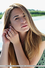 Adorable and charming susie with her endearing smile, youthful looks, and young, nubile body posing all over the yacht.