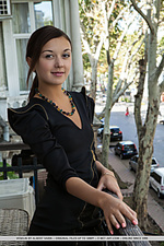 Veselin veselin bares her tanned by as she strips by the piano.