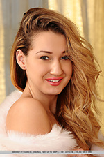 Brooky brooky shows off her beautiful ass, sexy legs and sweet pussy on the chair.